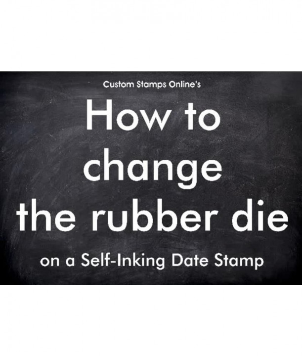  How to change the die on a self inking date stamp