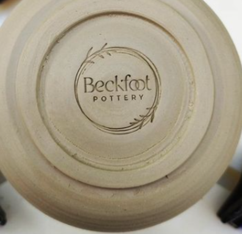 30mm Round Curved Text and Logo Clay Stamp