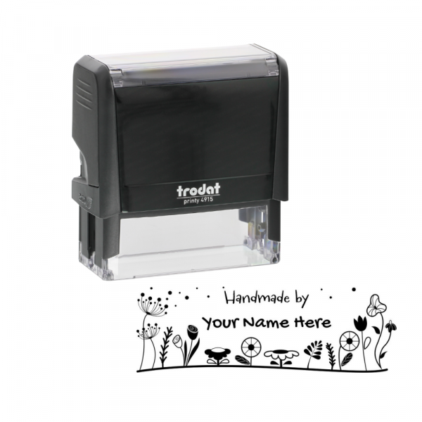 Trodat 4915 Self-Inking Handmade by Floral Stamp – Customisable & Eco-Friendly