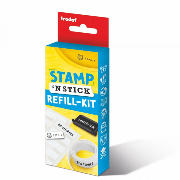 Stamp &#039;N Stick Refill Kit - Belongings Stamper and Sticker Set