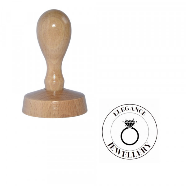 Wooden Stamp 90mm Round