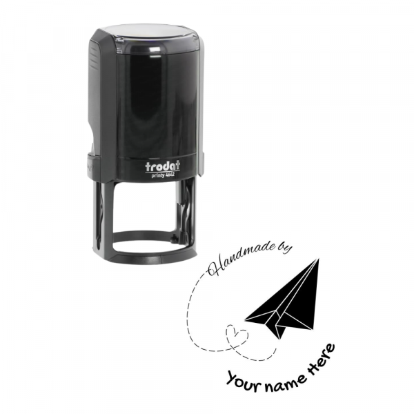 Trodat 4642 Custom Branding Stamp - 40mm Sent with Care Paper Airplane