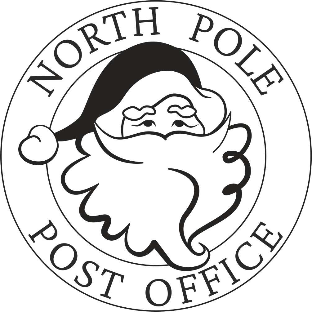 North Pole Stamp Santa Letter Stamp Post Office Santa Christmas