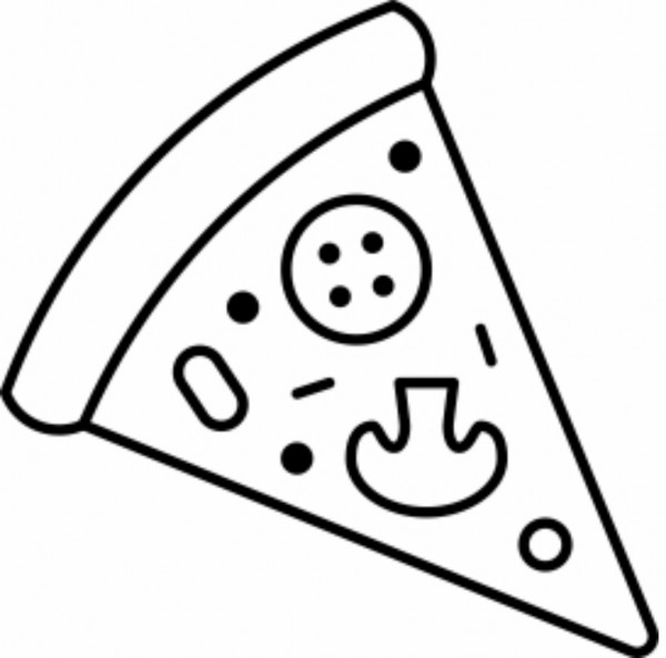 Pizza Loyalty Card Stamp - 11x11mm