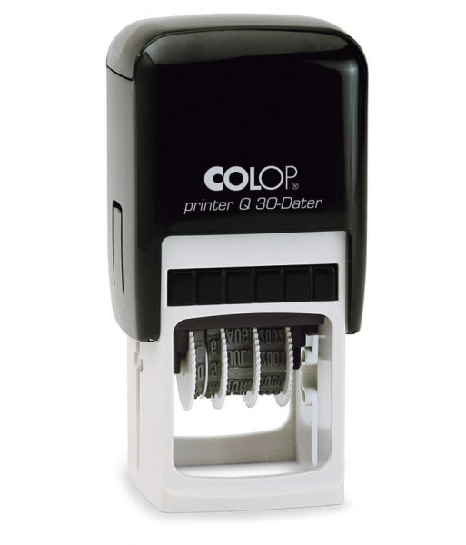 Colop Printer Q30 Dater Stamp – 31 x 31 mm, Customisable with 3+3 Lines